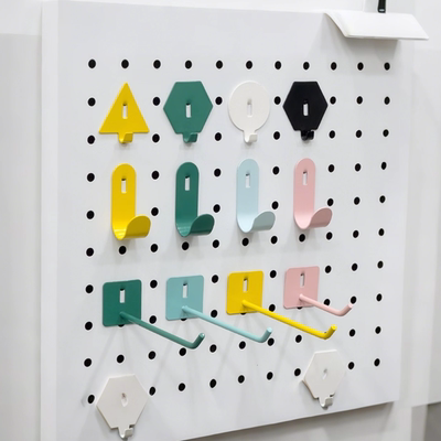 洞洞板配件挂钩圆孔专用收纳架