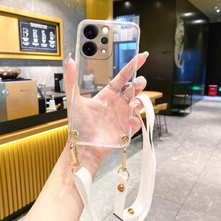 适用vivo s50手机壳透明s20保护套s19硅胶s18软壳s17斜挎背带s16全包防摔女S30Pro新款mini带挂绳e挂脖子男5G
