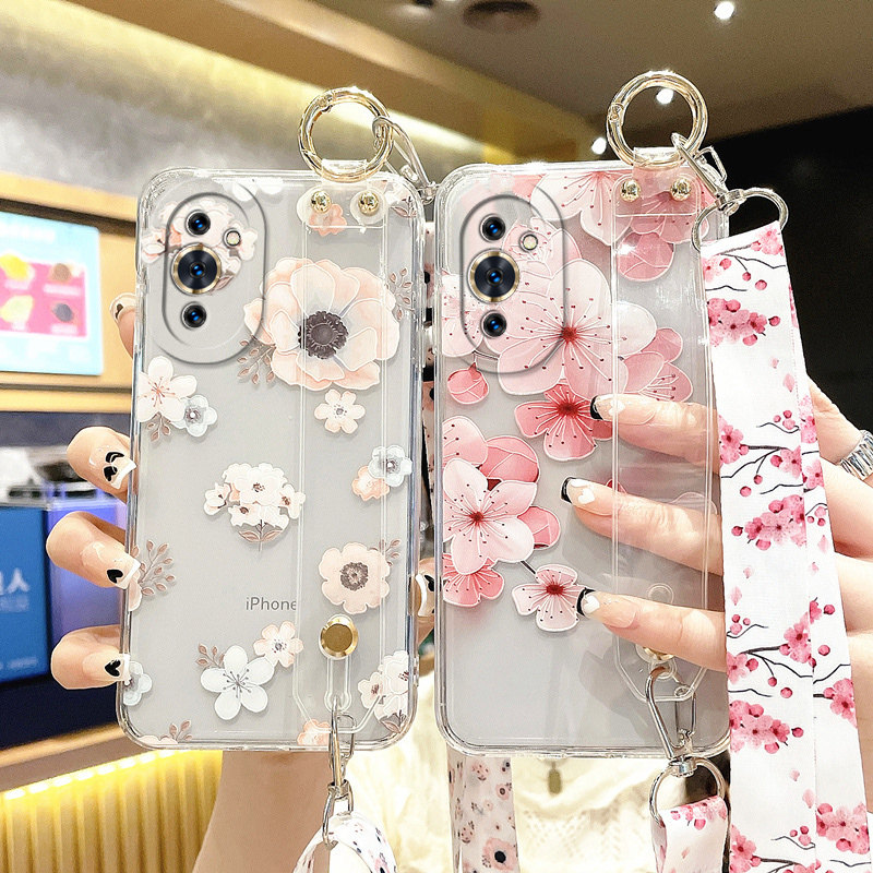 适用华为Hi nova12手机壳11保护套10腕带9斜挎8背带7硅胶6SE全包5i防摔5Pro男13女14新款4挂绳15挂脖透明活力