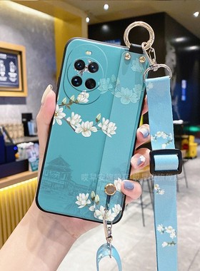 适用华为nova15手机壳14Pro保护套Ultra活力版硅胶腕带支架斜挎背带TLR全包防摔MIA-AL00挂绳MRT女新款挂脖5G