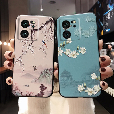 中国风浮雕软硅胶手机壳