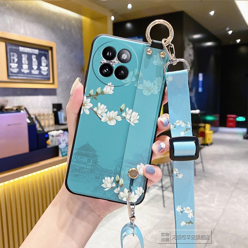 中国风适用小米Civi4Pro手机壳3保护套2硅胶1S磨砂软壳xiaomi腕带支架斜挎绳背带全包防摔女款带挂绳挂脖子5G