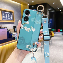中国风适用oppo A1/A2/A3手机壳A2x保护套PHQ110斜挎A5Pro背带A58男m女款防摔硅胶腕带A58X带挂绳活力挂脖5G