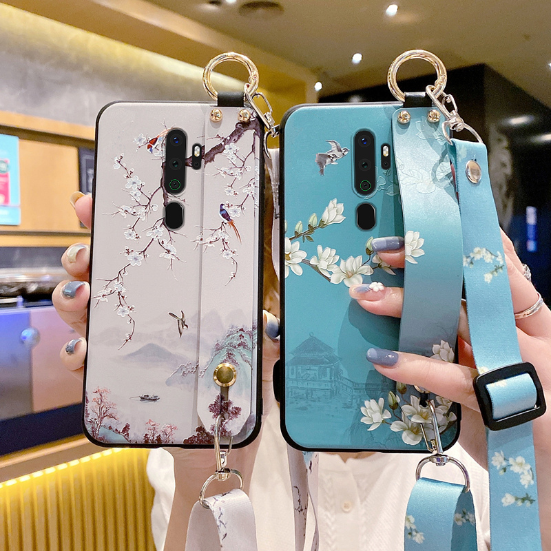 适用oppo A11手机壳A2保护套A8腕带A72斜挎背带A36硅胶A1X活力版A35全包x防摔A32男女款a7x带挂绳A3Pro挂脖5G