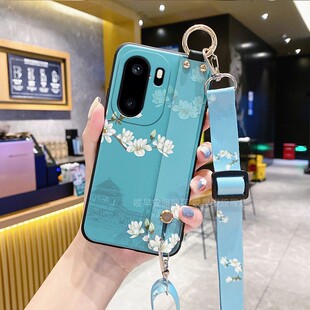 适用一加Ace6手机壳PLQ110保护套oneplus1 5G国风 ace6腕带支架6T斜挎背带硅胶软壳全包防摔挂绳挂脖子男女款