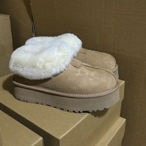 河南桑坡厚底塔次特毛毛塔茨特厚底羊毛一体雪地靴tazz女款羊毛靴