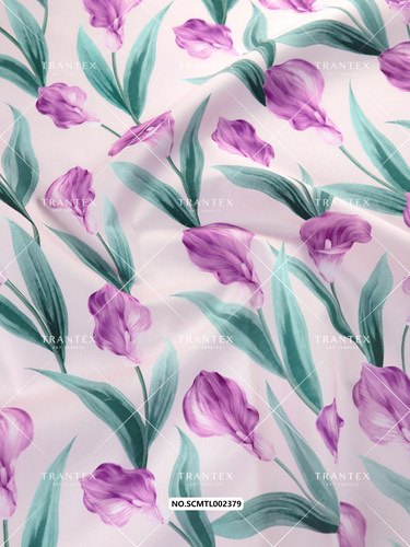 100s长绒棉轻薄纯棉diy手工服装连衣裙布料衬衫面料水彩马蹄莲