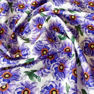 紫罗兰服装碎花全棉面料