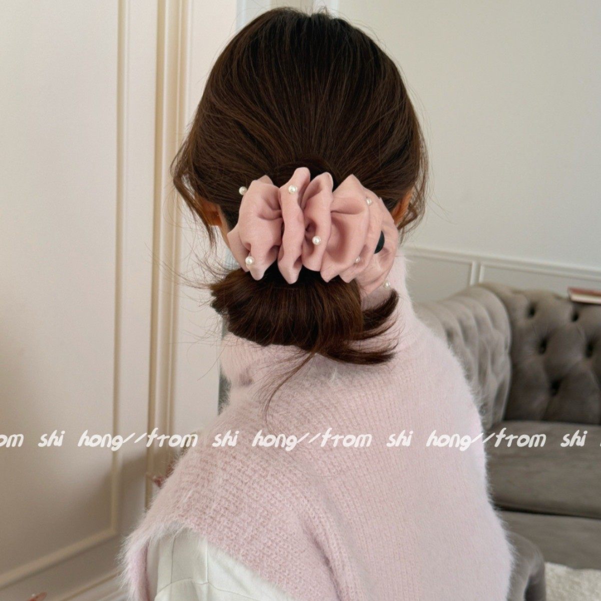 精致赫本珠珠丸子夹女半扎发夹显发量马尾夹百搭后脑勺盘发鲨鱼夹,饰品/流行首饰/时尚饰品新,民族风发饰,淘宝优惠券,粉丝福利购,淘宝优惠卷