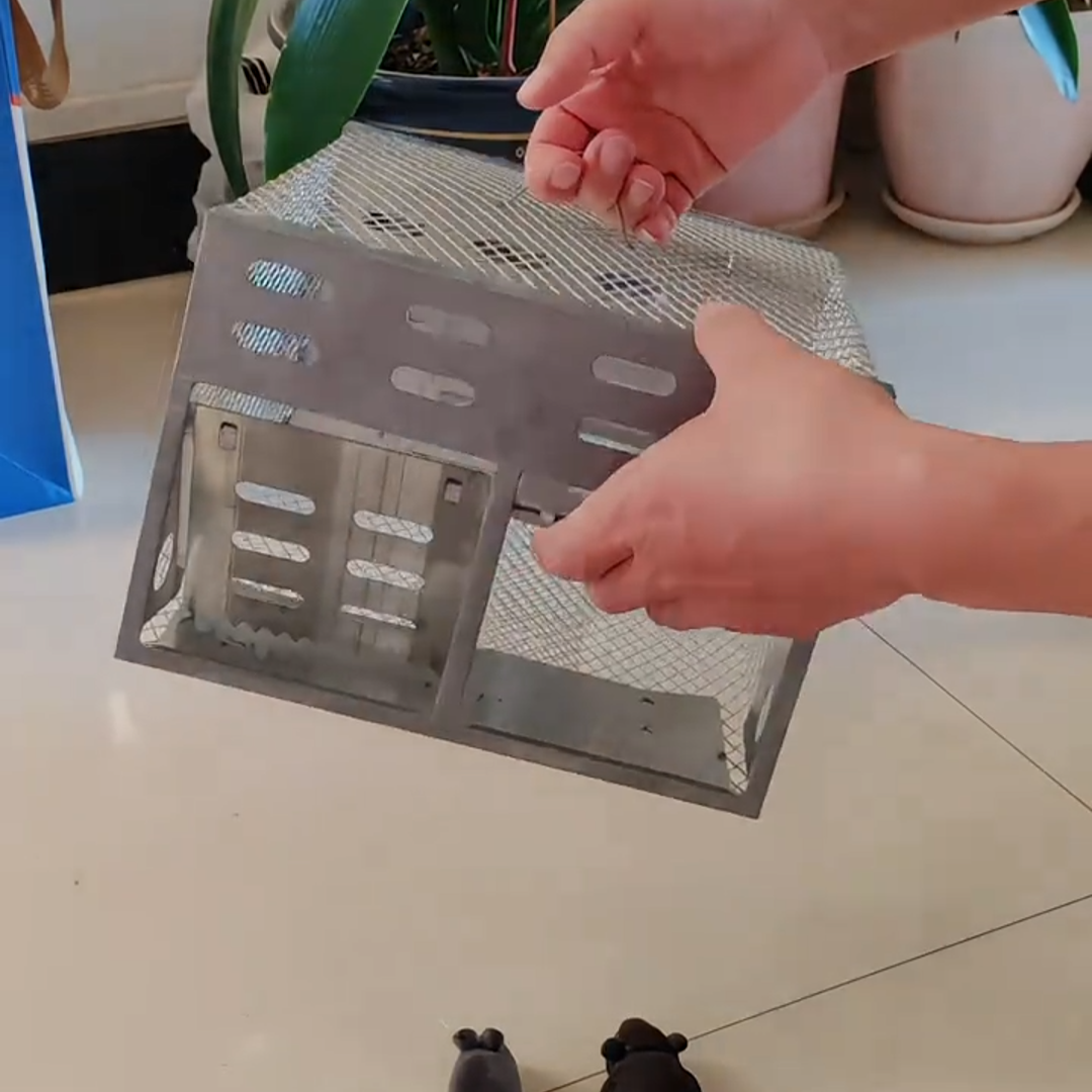 捕鼠神器全自动超强双门新型连续自动诱捕器家用灭大老鼠耗子笼