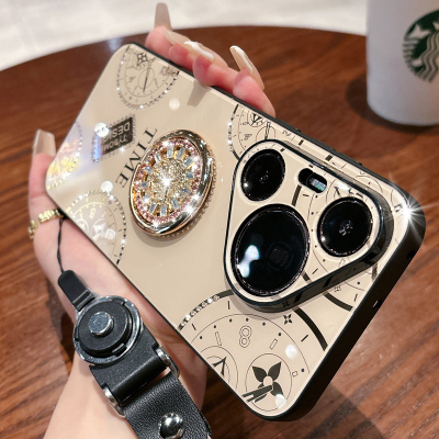 华为Pura80手机壳带支架挂绳挂脖