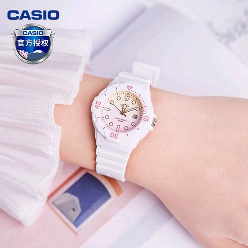 卡西欧手表男女学生儿童休闲防水运动款石英表LRW-200H礼物送礼