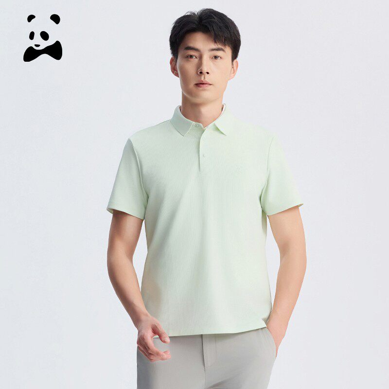 【细格肌理提花】CANUDILO/卡奴迪路 夏季POLO保罗男装翻领短袖