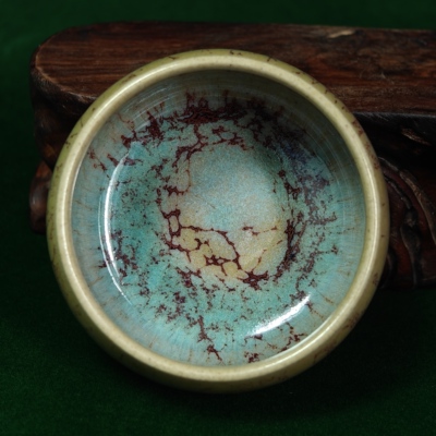 钧彩时光严选钧瓷名家常远纯手工玉石釉高温窑变精品茶杯主人杯