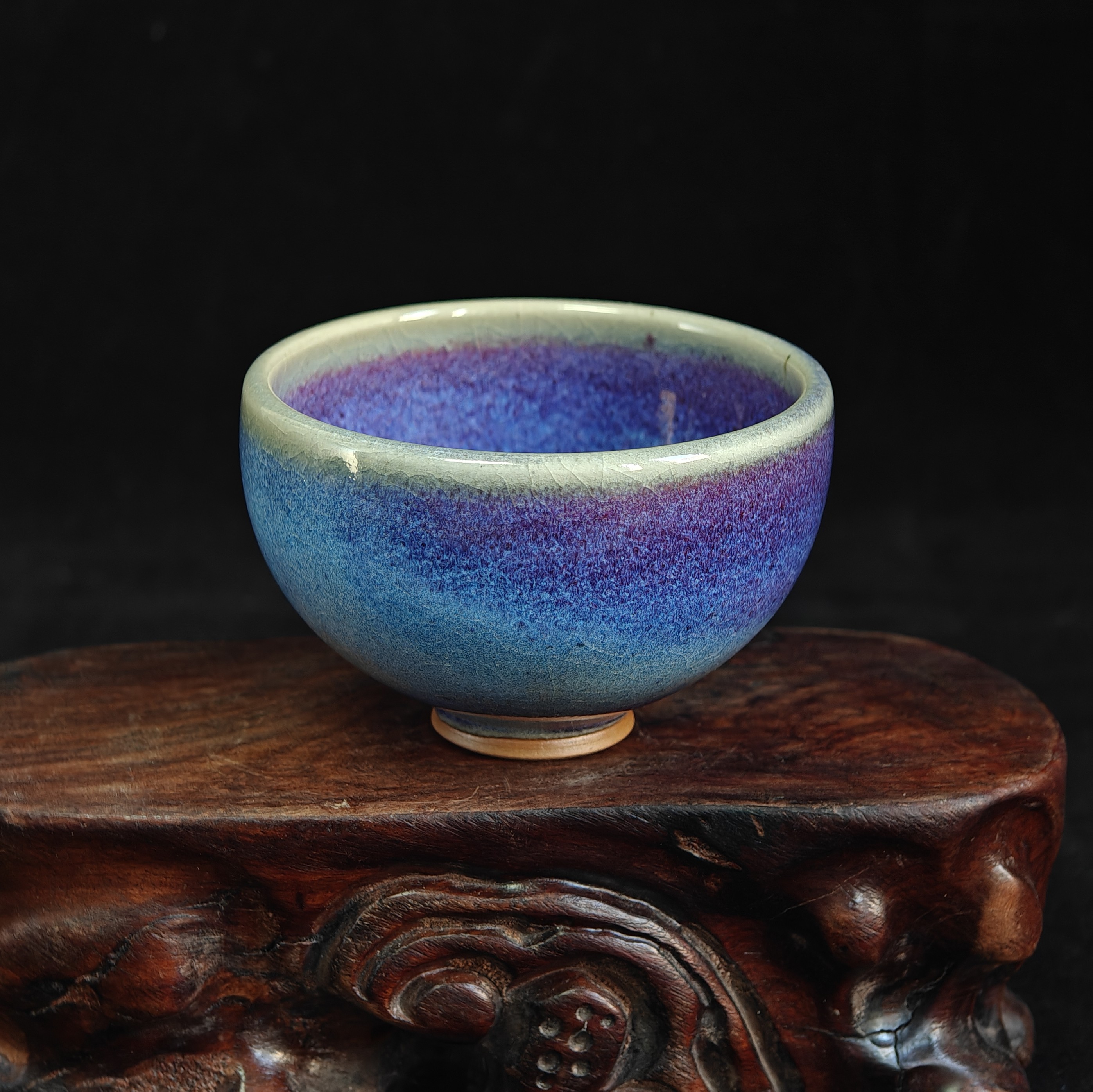 钧瓷名家宋红雨纯手工钧花窑变精品鸡心杯主人杯茶杯原矿中式复古,餐饮具,茶杯,淘宝优惠券,粉丝福利购,淘宝优惠卷