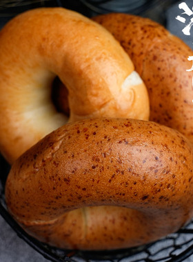 清晨里 芝士乳酪贝果面包 全麦欧包贝果圈代餐健身饱腹bagel低脂