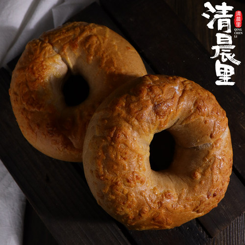 清晨里少糖低gi健身饱腹面包圈