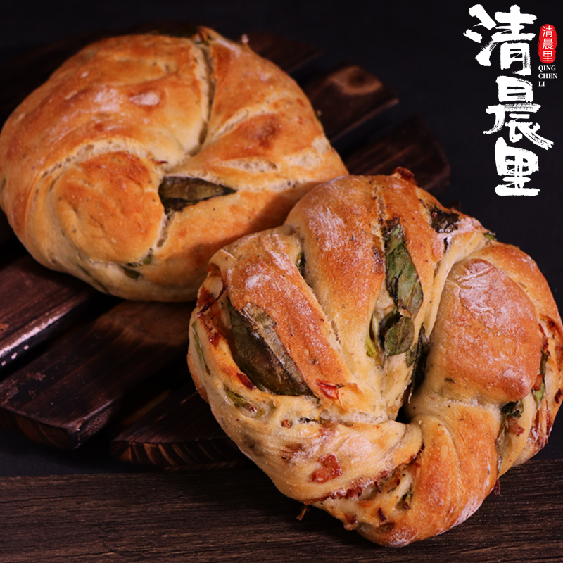 清晨里蛋奶鸡肉卷咸口面包无蔗糖