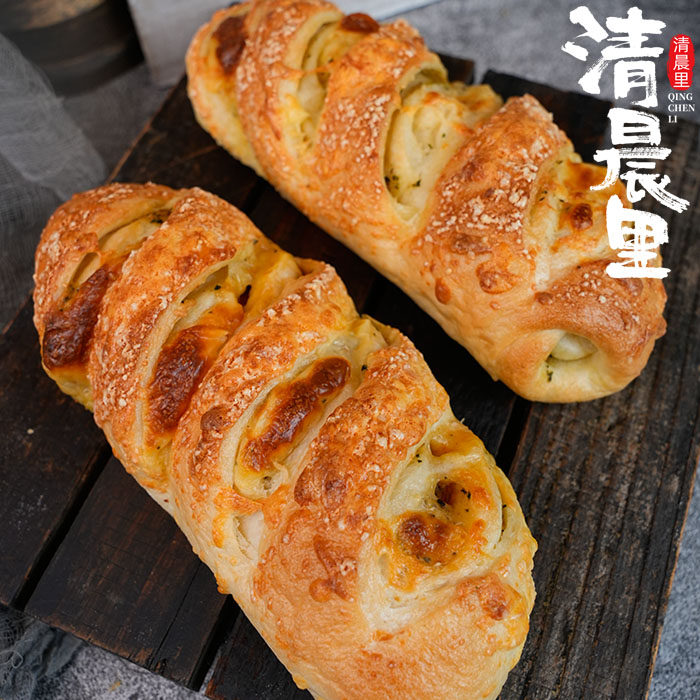 清晨里 青酱芝士鸡肉软欧包早主食代餐夹心面包早餐饱腹零食手作