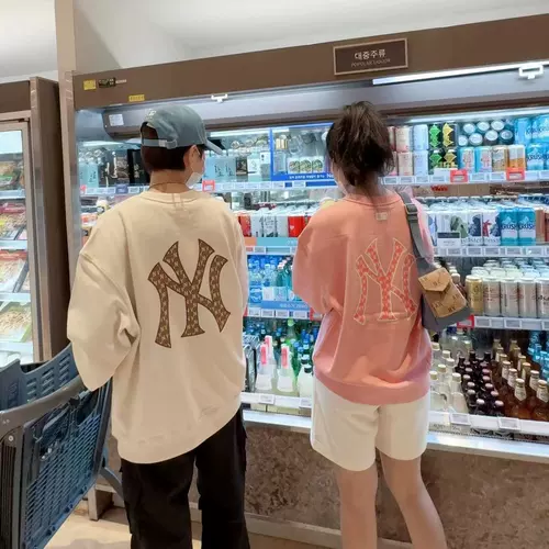 MLB, толстовка, модный лонгслив для влюбленных, с печатью вашего логотипа, с рукавом, с вышивкой