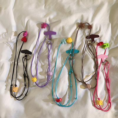 创意DIY简约串珠斜跨长绳