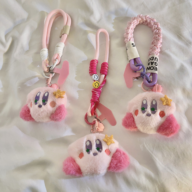 星之卡比铃铛编织尼龙短款手绳