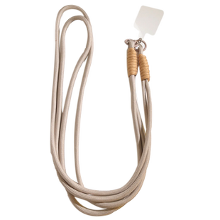 简约复古风奶咖棕色系斜跨挂绳手机壳长款挂脖绳手机链条手工编织绳尼龙绳加厚加长挂链包包挂件小众网红潮款