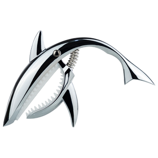 新款鲨鱼变调夹高颜值个性民谣吉他变调夹金属夹吉他用变音夹配件