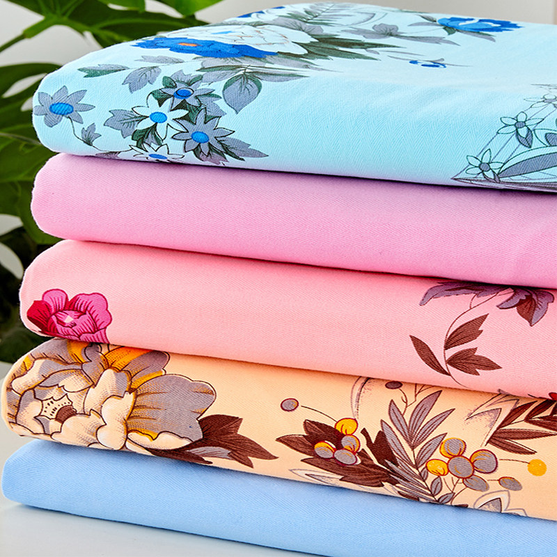 纯棉床单件上海老式国民100全棉印花加厚老粗布双人被单怀旧棉布2