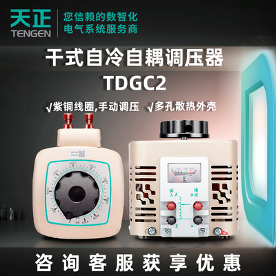 天正电气调压器单相TDGC2三相TSGC2干 干拭自冷自耦接触调压器