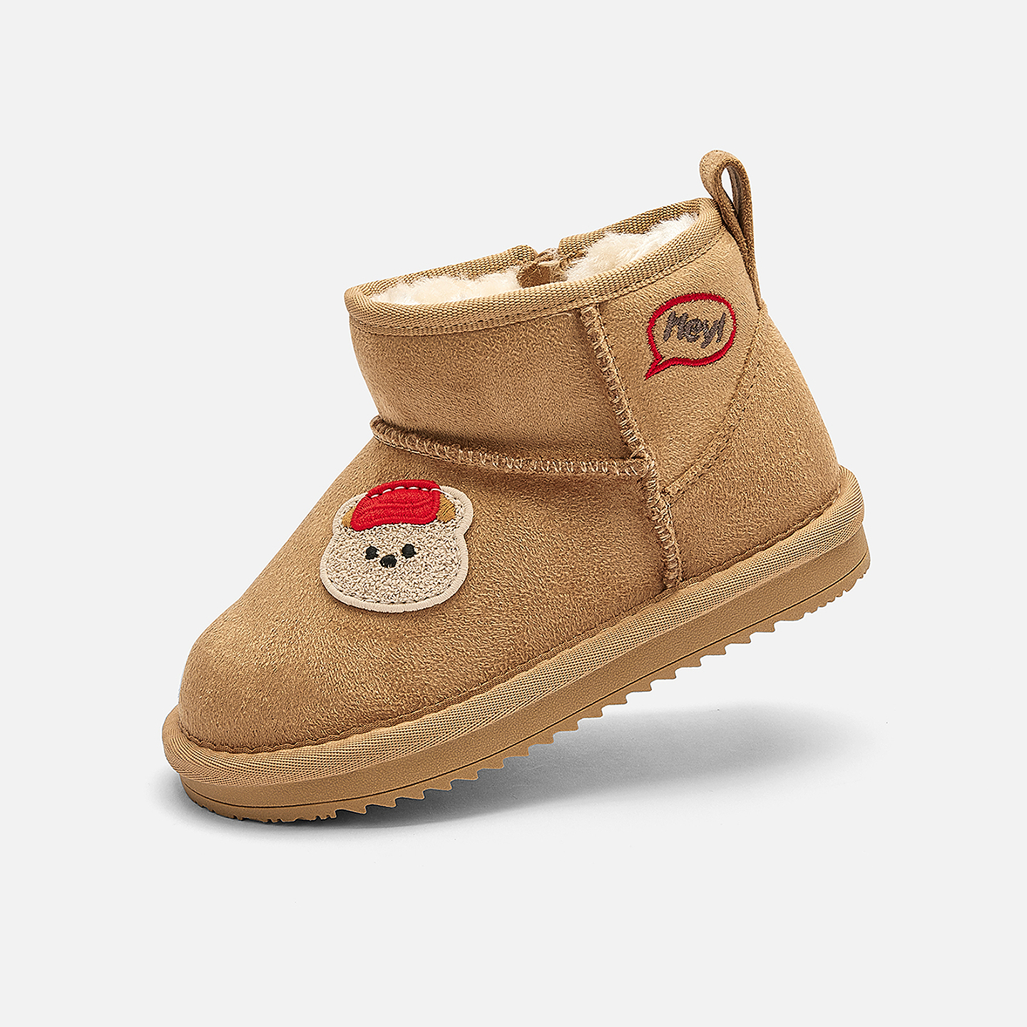 巴拉巴拉雪地靴男女童短靴子加绒