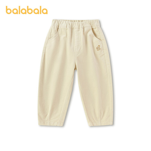 巴拉巴拉长裤男童小巴绣花锥形裤