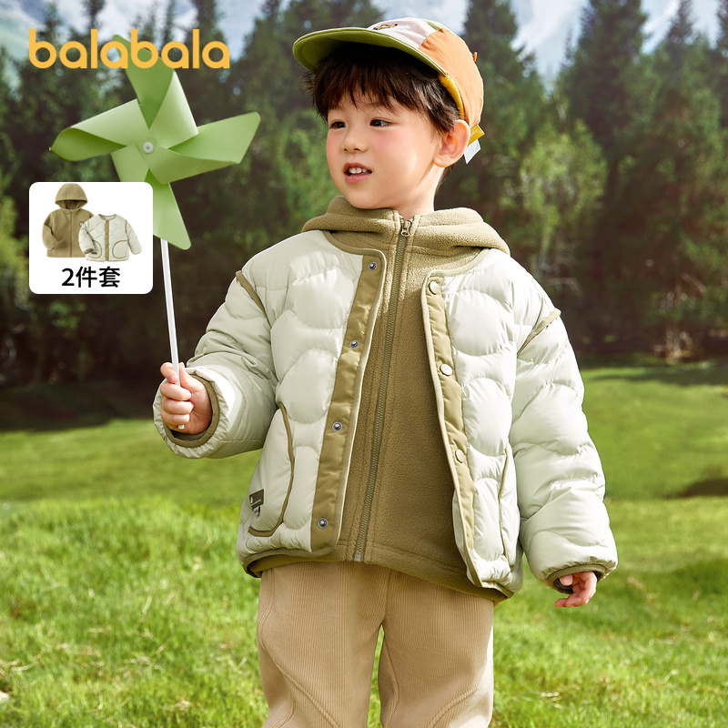 羽绒服童装巴拉巴拉2023新款