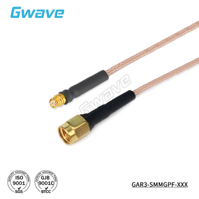 谷波互连SMA公-SMP(GPO)母射频连接线RG316柔性电缆组件转接线 3G