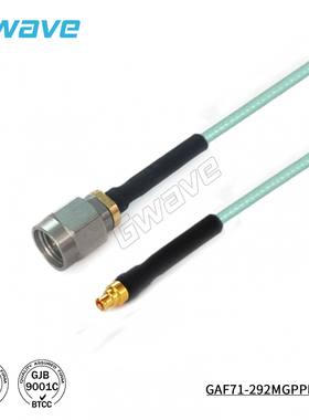 谷波互连2.92mm公-SSMP(GPPO)母射频连接线 HFE100D柔性电缆 40G