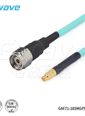 谷波互连1.85mm公-SSMP母射频连接线HFE100D柔性电缆组件 DC-67G