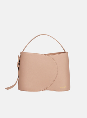 A.Cloud水桶包中号质感Napa牛皮优雅灵动手提包斜挎云弧包