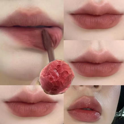 黄皮建议申遗！铁锈红棕唇霜伪素颜显白裸色唇釉唇泥雾面哑光口红