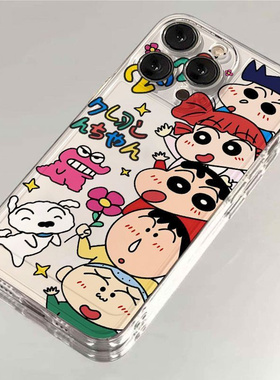 日韩蜡笔小新适用于OPPOreno13/12手机壳a32/a58/a93s新款Findx8x7x6防摔k11k10软硅胶a5pro潮A3活力版保护套