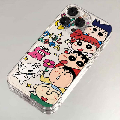 日韩蜡笔小新适用于OPPOreno13/12手机壳a32/a58/a93s新款Findx8x7x6防摔k11k10软硅胶a5pro潮A3活力版保护套