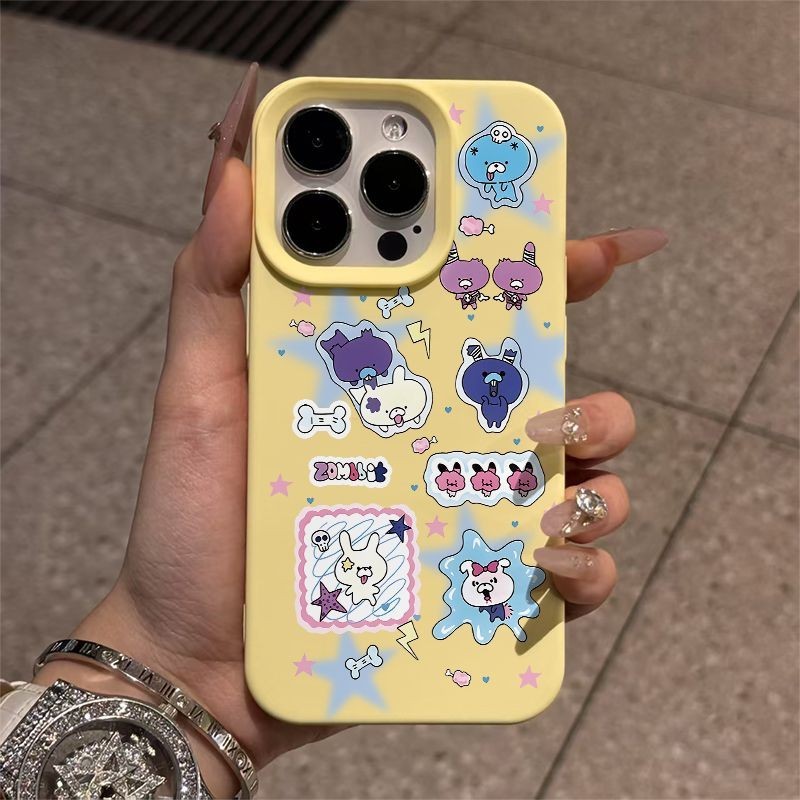 韩风ins新款防摔时尚糖果色情侣网红保护套