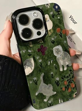 小众油画猫咪适用一加ACE2v手机壳OnePlus全包ACE竞速版NordCE3一加12新款1+8/9/10/11R防摔一加Nord2保护套