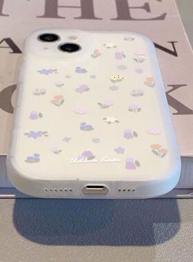 韩风满屏碎花适用OPPOFindx3x5手机壳reno6/7/8/9新款k10pro全包k11x磨砂半透明a58/a72/a93s防摔A2pro保护套