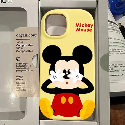 ins可爱米奇适用于vivoy77手机壳y35/y52s/y100新款x60x80x90防摔s19/s18pro时尚IQOOneo9全包z8/z7/z6软套