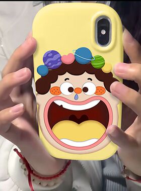 搞怪小丑表情适用于OPPOA3pro手机壳a53/a58/a93新款reno11/10/9全包k12x时尚Findx7防摔真我GTneo6/5se软套