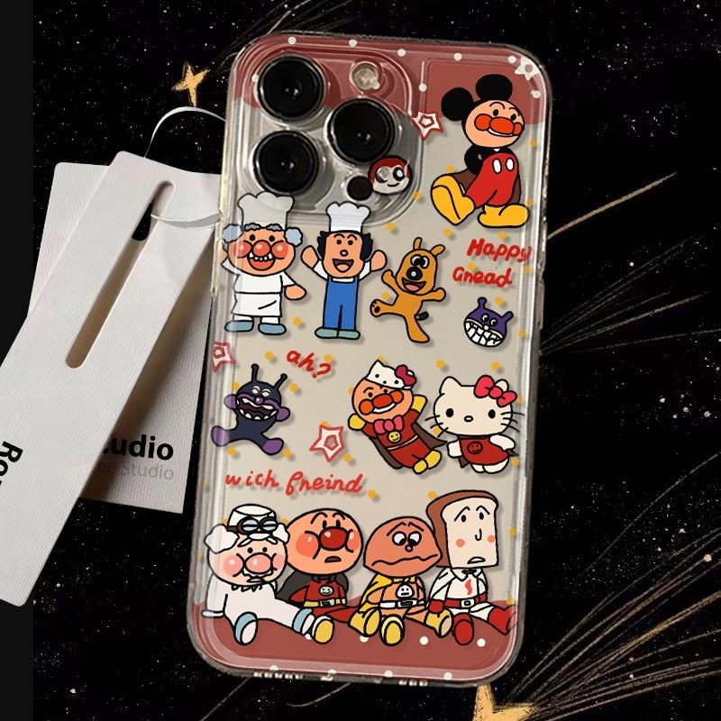 卡通面包超人适用于华为Pura70ultra手机壳nova13/12/11/10透明mate60防摔p50p40p30畅享70pro新款情侣保护套