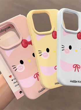 ins可爱KT猫适用于vivos18/s19/s20手机壳y100i液态大孔y78/y51s/y35新款防摔IQOOz7i/z5x创意neo8/9/10软套