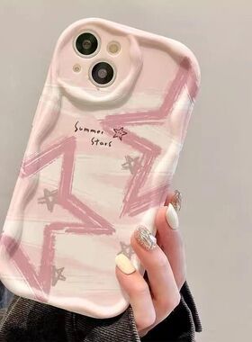 小众ins星星适用于OPPOk10k11k12手机壳a32/a53/a58/a93新款Findx8x7x6防摔reno13pro全包a2/a3pro男女保护套