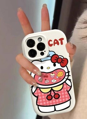 趣味个性KT猫适用于荣耀x60i手机壳x50x40畅玩30plus时尚90/100/200全包华为pura70新款nova12/11/10/9保护套