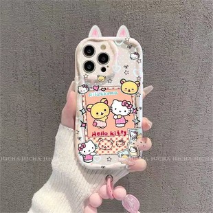 5se高級感iqoo13新款 小熊kitty貓適用于IQOOneo9 10手機殼iQOOz8 z7x防摔neo6 z1x女z10turbo保護套 IQOOz3